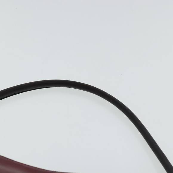 PRADA Shoulder Bag Leather Red Silver Auth bs19227 - Picture 8 of 16